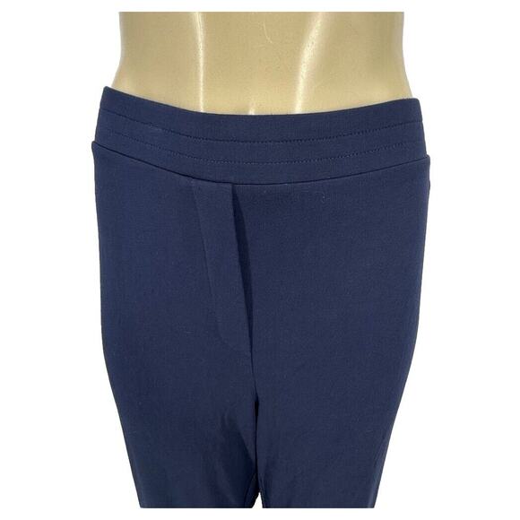 Pure Jill Plus Size 3X Eco Terry Pants Blue Stretch Pockets Pull On Comfy 26-19 - Picture 2 of 10